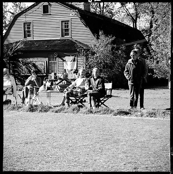 [89 Portraits and Snapshots: Carrol Cooney and Bocce Tournament Spectators, Turtle at Old Lyme Country Club, Old Lyme, Connecticut], Walker Evans (American, St. Louis, Missouri 1903–1975 New Haven, Connecticut), Film negative