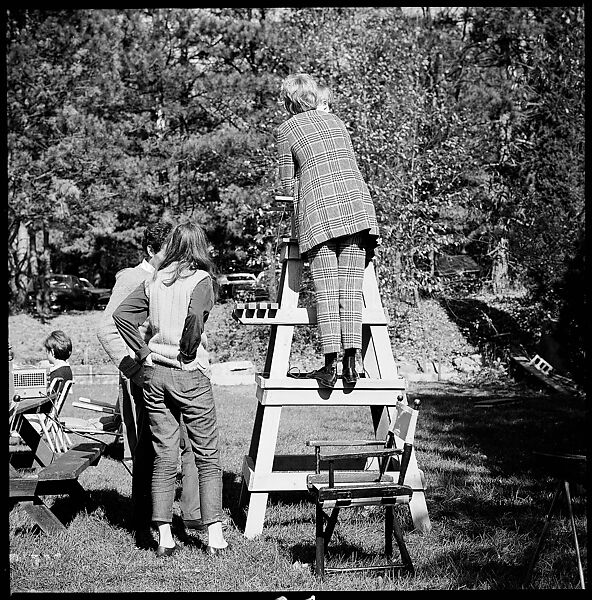 [89 Portraits and Snapshots: Carrol Cooney and Bocce Tournament Spectators, Turtle at Old Lyme Country Club, Old Lyme, Connecticut], Walker Evans (American, St. Louis, Missouri 1903–1975 New Haven, Connecticut), Film negative