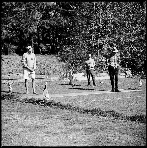 [89 Portraits and Snapshots: Carrol Cooney and Bocce Tournament Spectators, Turtle at Old Lyme Country Club, Old Lyme, Connecticut], Walker Evans (American, St. Louis, Missouri 1903–1975 New Haven, Connecticut), Film negative
