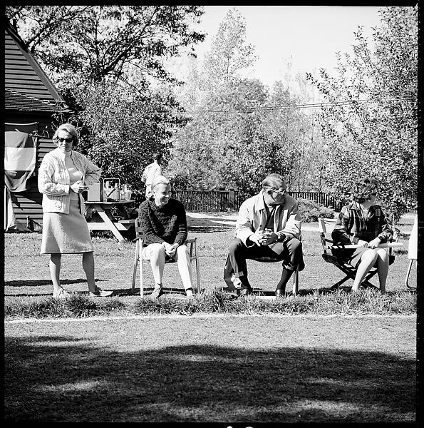 [89 Portraits and Snapshots: Carrol Cooney and Bocce Tournament Spectators, Turtle at Old Lyme Country Club, Old Lyme, Connecticut], Walker Evans (American, St. Louis, Missouri 1903–1975 New Haven, Connecticut), Film negative