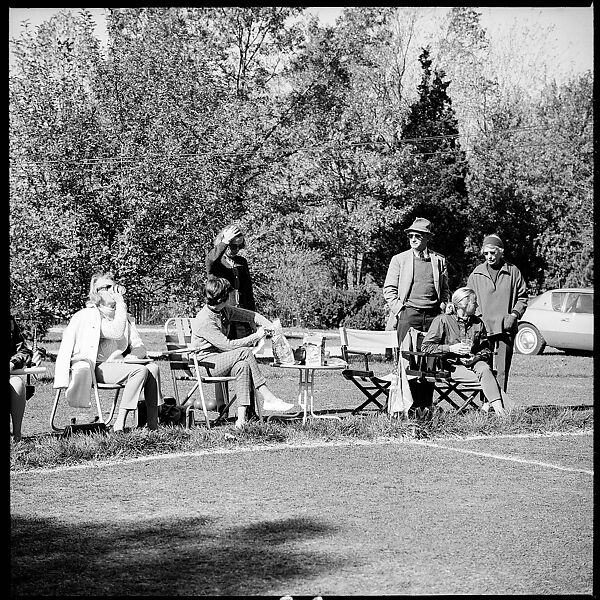 [89 Portraits and Snapshots: Carrol Cooney and Bocce Tournament Spectators, Turtle at Old Lyme Country Club, Old Lyme, Connecticut], Walker Evans (American, St. Louis, Missouri 1903–1975 New Haven, Connecticut), Film negative