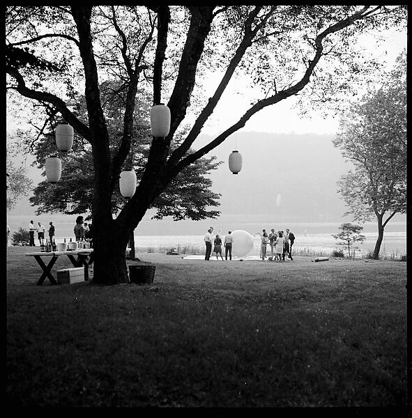 [36 Portraits and Studies: "Lohman" Outdoor Cocktail Party, Connecticut], Walker Evans (American, St. Louis, Missouri 1903–1975 New Haven, Connecticut), Film negative