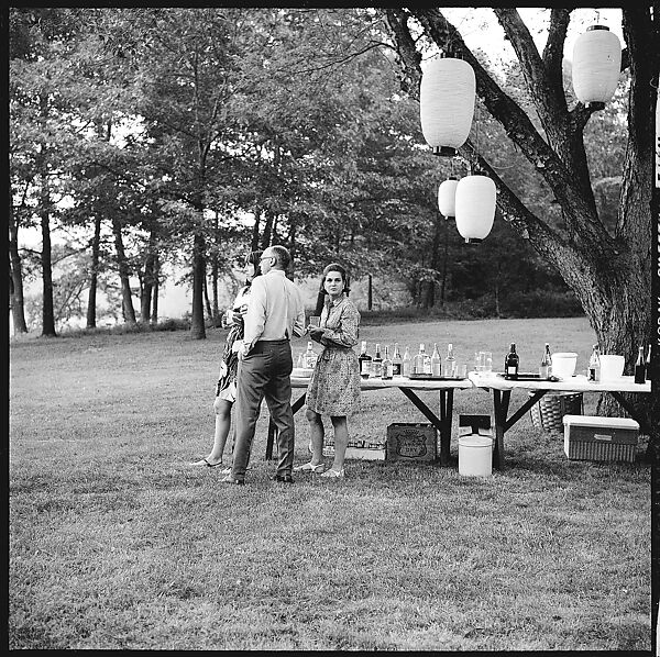 [36 Portraits and Studies: "Lohman" Outdoor Cocktail Party, Connecticut], Walker Evans (American, St. Louis, Missouri 1903–1975 New Haven, Connecticut), Film negative