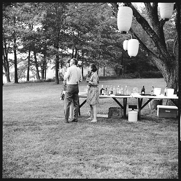 [36 Portraits and Studies: "Lohman" Outdoor Cocktail Party, Connecticut], Walker Evans (American, St. Louis, Missouri 1903–1975 New Haven, Connecticut), Film negative