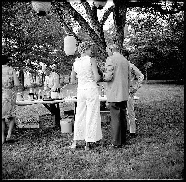 [36 Portraits and Studies: "Lohman" Outdoor Cocktail Party, Connecticut], Walker Evans (American, St. Louis, Missouri 1903–1975 New Haven, Connecticut), Film negative