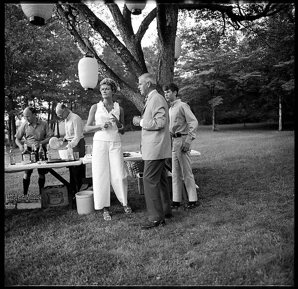 [36 Portraits and Studies: "Lohman" Outdoor Cocktail Party, Connecticut], Walker Evans (American, St. Louis, Missouri 1903–1975 New Haven, Connecticut), Film negative
