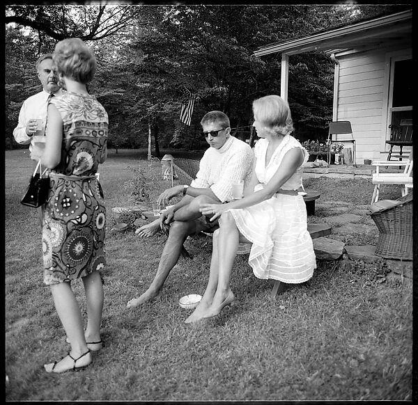 [36 Portraits and Studies: "Lohman" Outdoor Cocktail Party, Connecticut], Walker Evans (American, St. Louis, Missouri 1903–1975 New Haven, Connecticut), Film negative