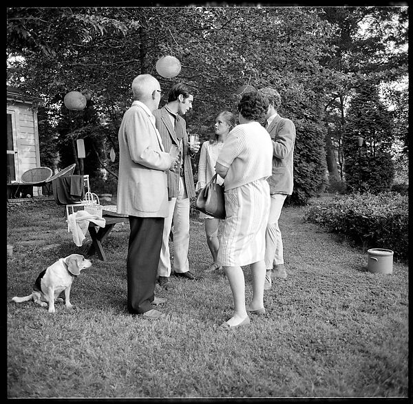 [36 Portraits and Studies: "Lohman" Outdoor Cocktail Party, Connecticut], Walker Evans (American, St. Louis, Missouri 1903–1975 New Haven, Connecticut), Film negative