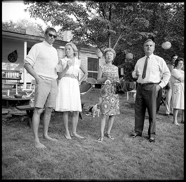 [36 Portraits and Studies: "Lohman" Outdoor Cocktail Party, Connecticut], Walker Evans (American, St. Louis, Missouri 1903–1975 New Haven, Connecticut), Film negative