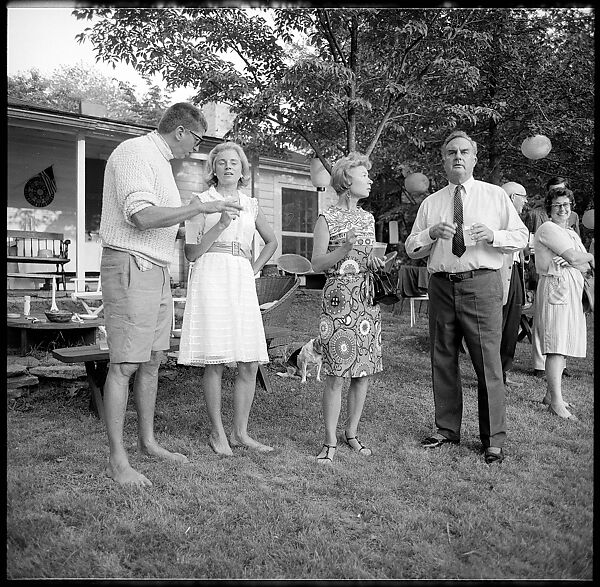 [36 Portraits and Studies: "Lohman" Outdoor Cocktail Party, Connecticut], Walker Evans (American, St. Louis, Missouri 1903–1975 New Haven, Connecticut), Film negative
