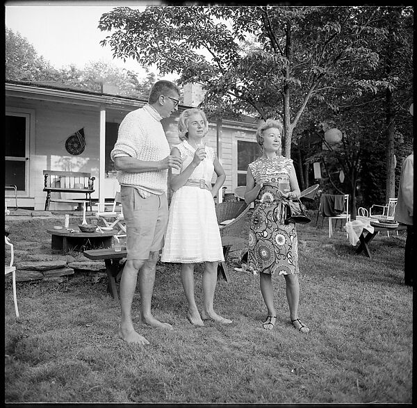 [36 Portraits and Studies: "Lohman" Outdoor Cocktail Party, Connecticut], Walker Evans (American, St. Louis, Missouri 1903–1975 New Haven, Connecticut), Film negative