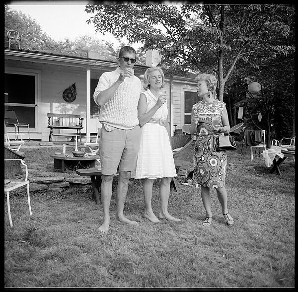 [36 Portraits and Studies: "Lohman" Outdoor Cocktail Party, Connecticut], Walker Evans (American, St. Louis, Missouri 1903–1975 New Haven, Connecticut), Film negative