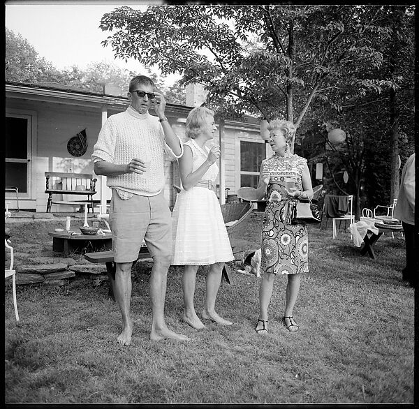 [36 Portraits and Studies: "Lohman" Outdoor Cocktail Party, Connecticut], Walker Evans (American, St. Louis, Missouri 1903–1975 New Haven, Connecticut), Film negative