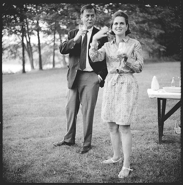 [36 Portraits and Studies: "Lohman" Outdoor Cocktail Party, Connecticut], Walker Evans (American, St. Louis, Missouri 1903–1975 New Haven, Connecticut), Film negative