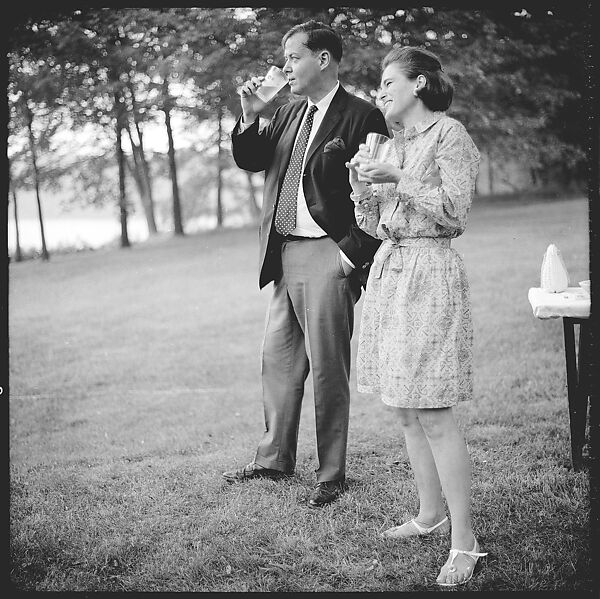 [36 Portraits and Studies: "Lohman" Outdoor Cocktail Party, Connecticut], Walker Evans (American, St. Louis, Missouri 1903–1975 New Haven, Connecticut), Film negative