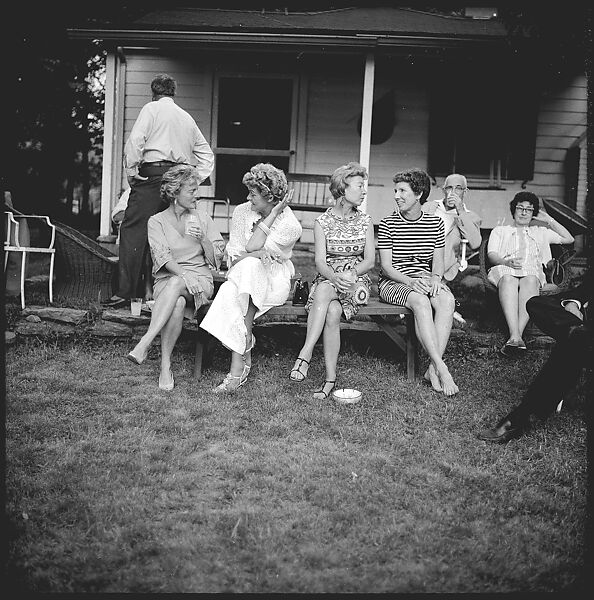 [36 Portraits and Studies: "Lohman" Outdoor Cocktail Party, Connecticut], Walker Evans (American, St. Louis, Missouri 1903–1975 New Haven, Connecticut), Film negative
