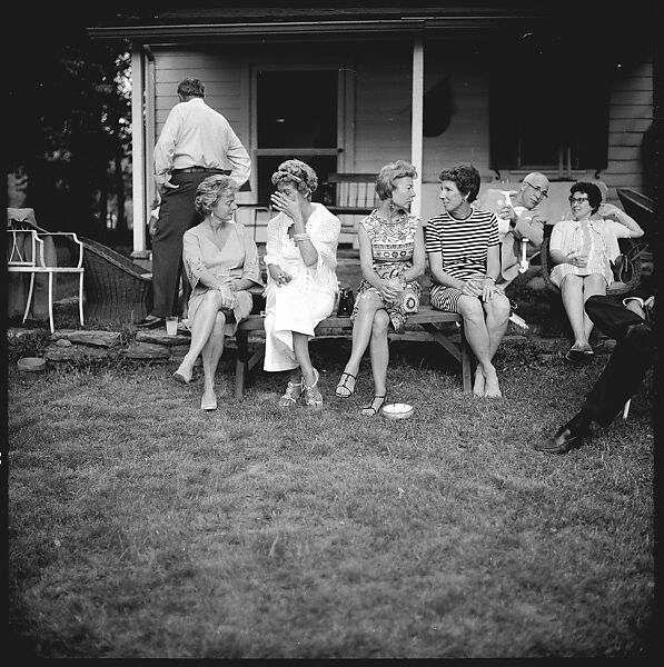 [36 Portraits and Studies: "Lohman" Outdoor Cocktail Party, Connecticut], Walker Evans (American, St. Louis, Missouri 1903–1975 New Haven, Connecticut), Film negative