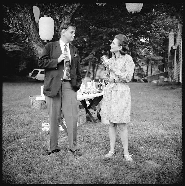 [36 Portraits and Studies: "Lohman" Outdoor Cocktail Party, Connecticut], Walker Evans (American, St. Louis, Missouri 1903–1975 New Haven, Connecticut), Film negative