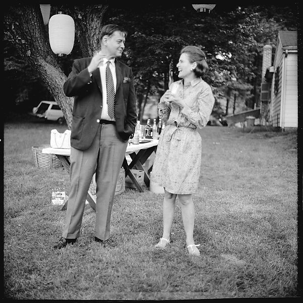 [36 Portraits and Studies: "Lohman" Outdoor Cocktail Party, Connecticut], Walker Evans (American, St. Louis, Missouri 1903–1975 New Haven, Connecticut), Film negative