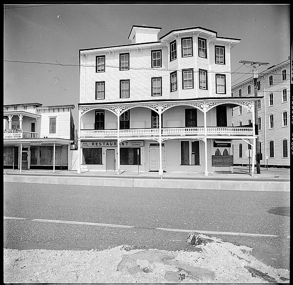 [103 Portraits, Views, and Studies: Jane Mayall, Victorian Seaside Architecture Possibly at Cape May, New Jersey, and Cemetery Scenes and Gravestone Studies], Walker Evans (American, St. Louis, Missouri 1903–1975 New Haven, Connecticut), Film negative