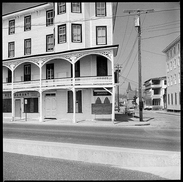 [103 Portraits, Views, and Studies: Jane Mayall, Victorian Seaside Architecture Possibly at Cape May, New Jersey, and Cemetery Scenes and Gravestone Studies], Walker Evans (American, St. Louis, Missouri 1903–1975 New Haven, Connecticut), Film negative
