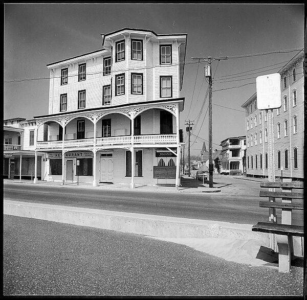 [103 Portraits, Views, and Studies: Jane Mayall, Victorian Seaside Architecture Possibly at Cape May, New Jersey, and Cemetery Scenes and Gravestone Studies], Walker Evans (American, St. Louis, Missouri 1903–1975 New Haven, Connecticut), Film negative