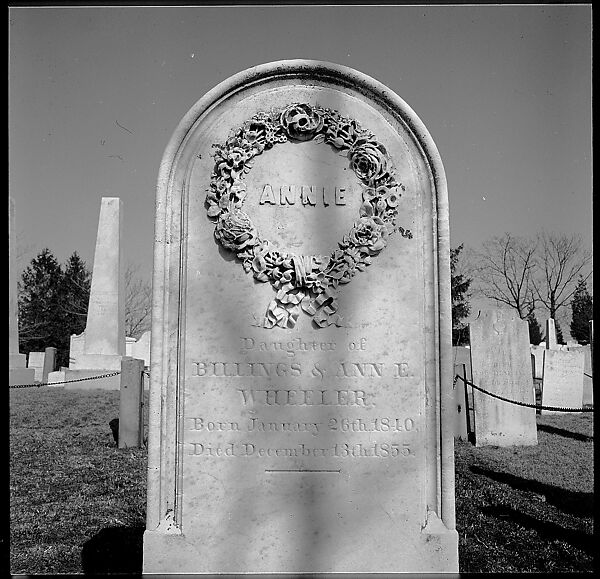 [103 Portraits, Views, and Studies: Jane Mayall, Victorian Seaside Architecture Possibly at Cape May, New Jersey, and Cemetery Scenes and Gravestone Studies], Walker Evans (American, St. Louis, Missouri 1903–1975 New Haven, Connecticut), Film negative