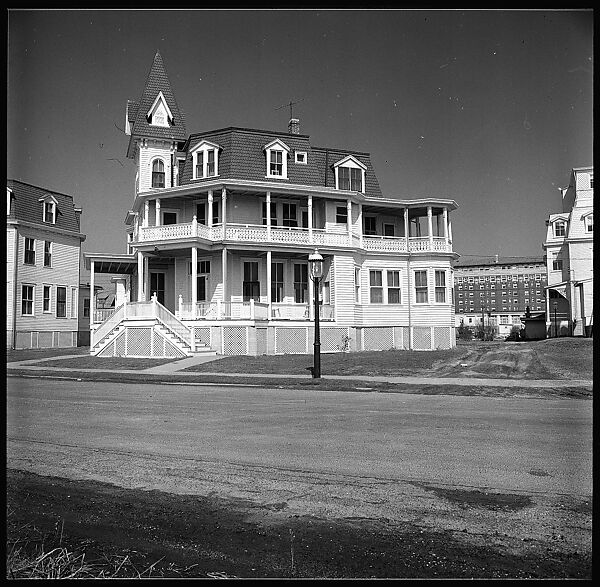 [103 Portraits, Views, and Studies: Jane Mayall, Victorian Seaside Architecture Possibly at Cape May, New Jersey, and Cemetery Scenes and Gravestone Studies], Walker Evans (American, St. Louis, Missouri 1903–1975 New Haven, Connecticut), Film negative