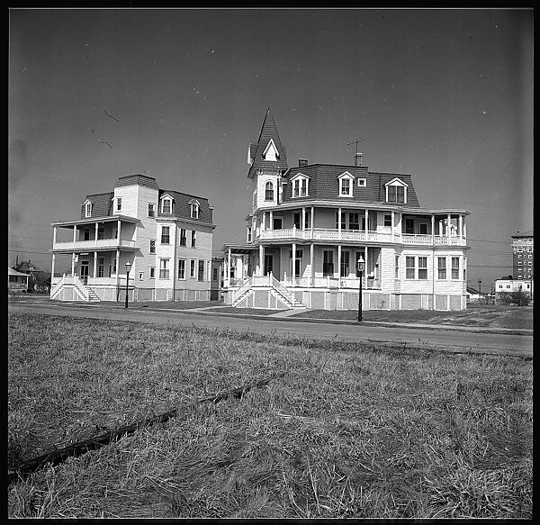 [103 Portraits, Views, and Studies: Jane Mayall, Victorian Seaside Architecture Possibly at Cape May, New Jersey, and Cemetery Scenes and Gravestone Studies], Walker Evans (American, St. Louis, Missouri 1903–1975 New Haven, Connecticut), Film negative