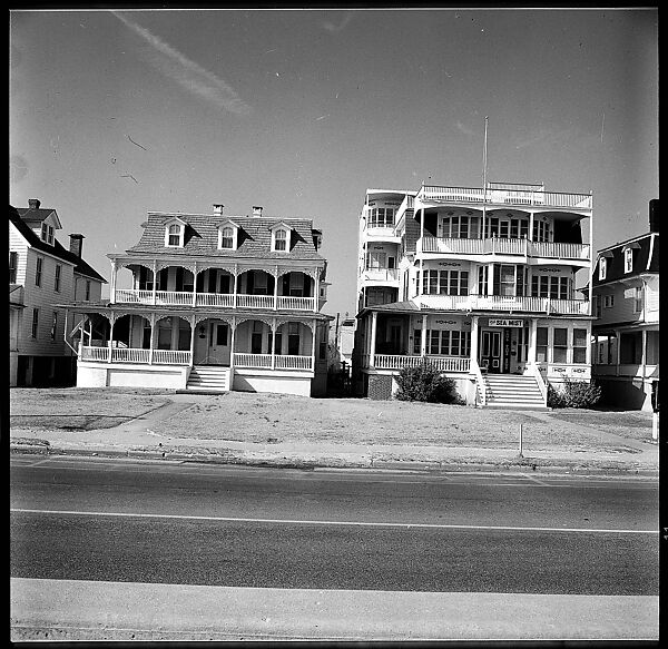 [103 Portraits, Views, and Studies: Jane Mayall, Victorian Seaside Architecture Possibly at Cape May, New Jersey, and Cemetery Scenes and Gravestone Studies], Walker Evans (American, St. Louis, Missouri 1903–1975 New Haven, Connecticut), Film negative