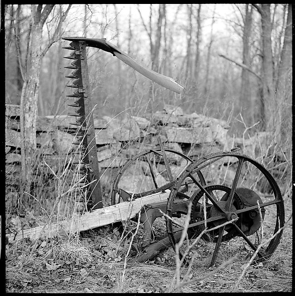 [6 Studies of Junked Wagon in Field and Sedat Pakay with Movie Camera, Old Lyme, Connecticut], Walker Evans (American, St. Louis, Missouri 1903–1975 New Haven, Connecticut), Film negative