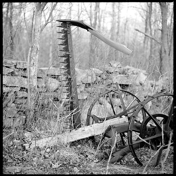 [6 Studies of Junked Wagon in Field and Sedat Pakay with Movie Camera, Old Lyme, Connecticut], Walker Evans (American, St. Louis, Missouri 1903–1975 New Haven, Connecticut), Film negative