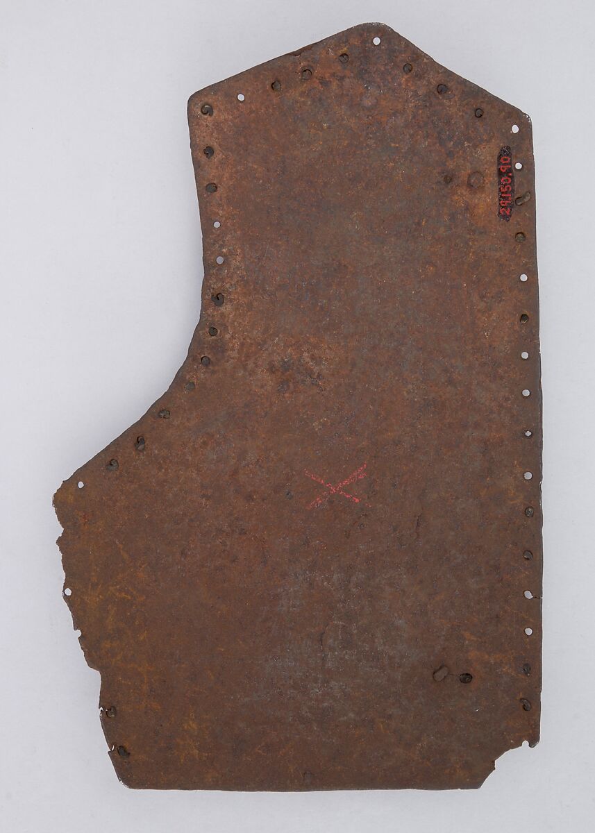 Brigandine Plate, Iron alloy, copper alloy, textile (hemp), Italian