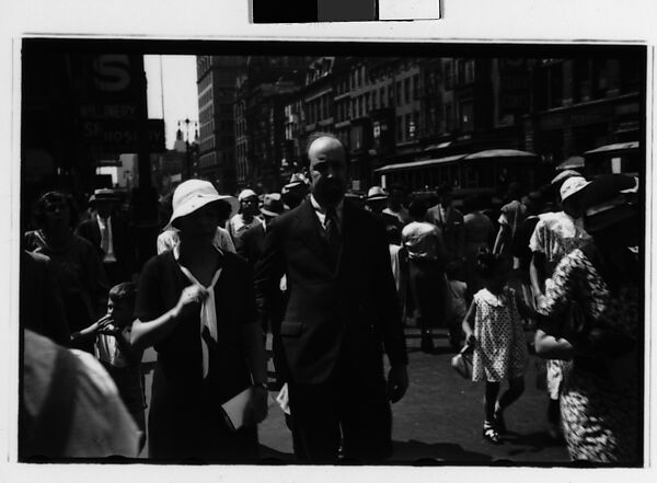Walker Evans | [Two 35mm Film Frames: Couple and Man with Sandwich Board Advertisement ...