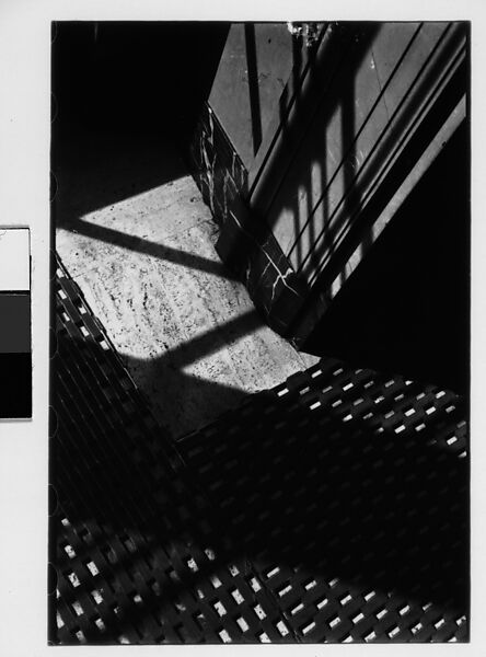[Three 35mm Film Frames: Abstraction of Shadows and Light on Doorway and Mat, New York City], Walker Evans (American, St. Louis, Missouri 1903–1975 New Haven, Connecticut), Film negative