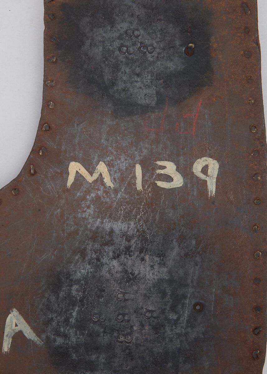 Brigandine Plate, Iron alloy, copper alloy, Italian
