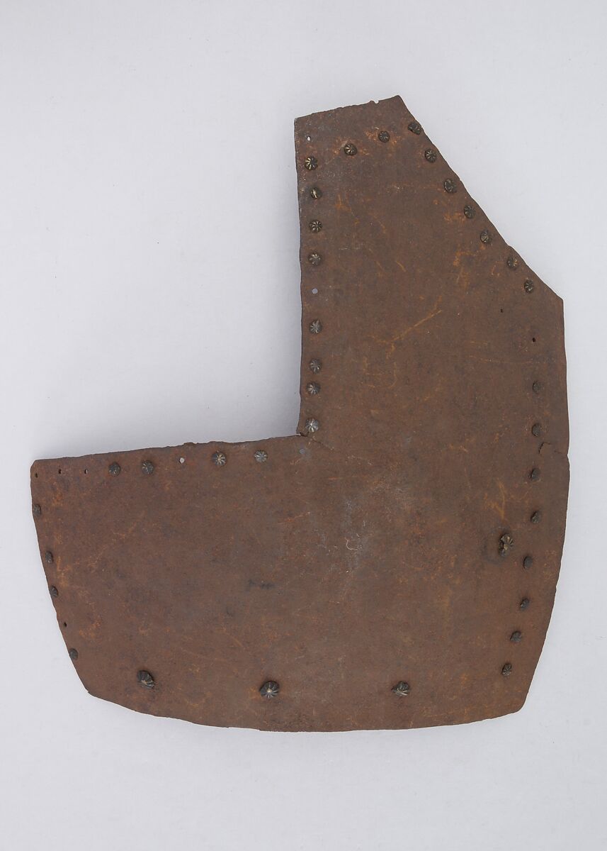 Brigandine Plate, Iron alloy, copper alloy, Italian 