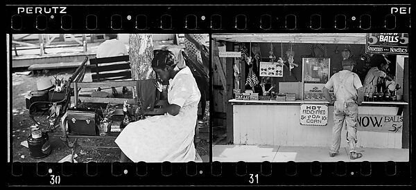 [Two 35mm Film Frames: Amusement Park], Walker Evans (American, St. Louis, Missouri 1903–1975 New Haven, Connecticut), Film negative