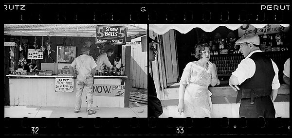 [Two 35mm Film Frames: Amusement Park], Walker Evans (American, St. Louis, Missouri 1903–1975 New Haven, Connecticut), Film negative