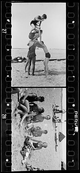 [Two 35mm Film Frames: Coney Island?, New York], Walker Evans (American, St. Louis, Missouri 1903–1975 New Haven, Connecticut), Film negative
