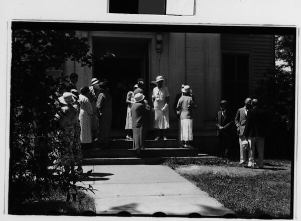 [Two 35mm Film Frames: People Leaving Church, Probably Vicinity Danbury, Connecticut], Walker Evans (American, St. Louis, Missouri 1903–1975 New Haven, Connecticut), Film negative 