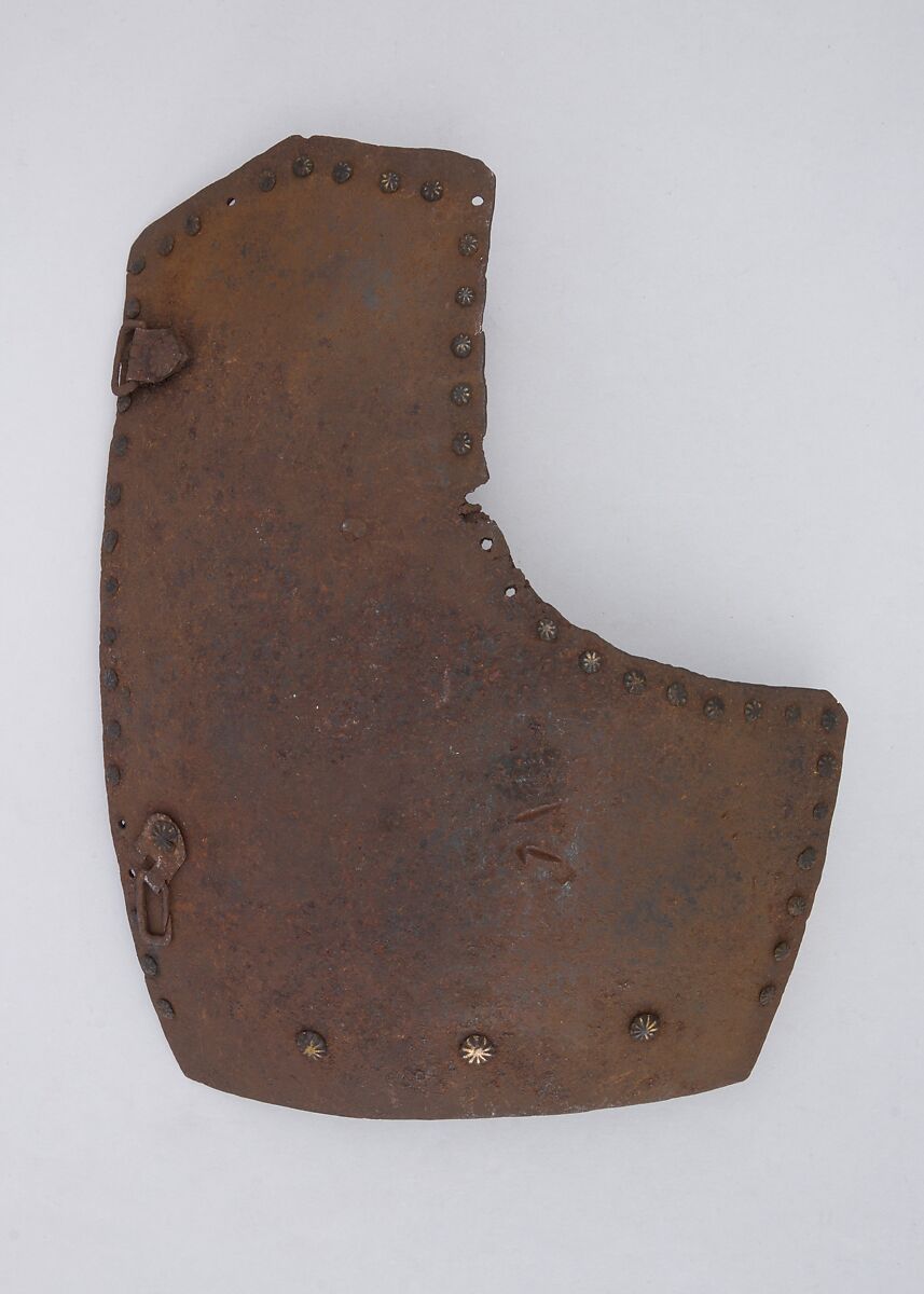 Brigandine Plate, Iron alloy, copper alloy, Italian 