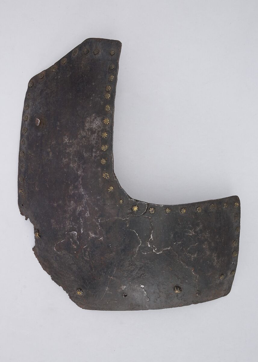 Brigandine Plate, Iron alloy, copper alloy, Italian 