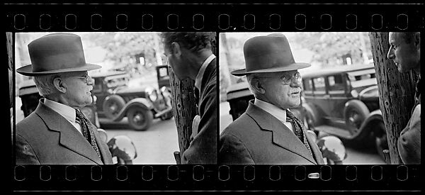 [Two 35mm Film Frames: Man Wearing Hat with Car in Background], Walker Evans (American, St. Louis, Missouri 1903–1975 New Haven, Connecticut), Film negative