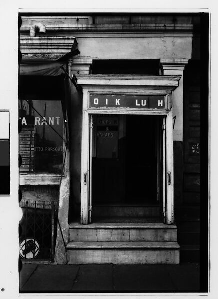 [Two 35mm Film Frames: Lunchroom Doorway and Window on Waterfront, New York City], Walker Evans (American, St. Louis, Missouri 1903–1975 New Haven, Connecticut), Film negative 
