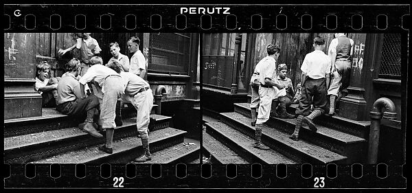 [Two 35mm Film Frames: Boys Playing on Stoop, New York City], Walker Evans (American, St. Louis, Missouri 1903–1975 New Haven, Connecticut), Film negative