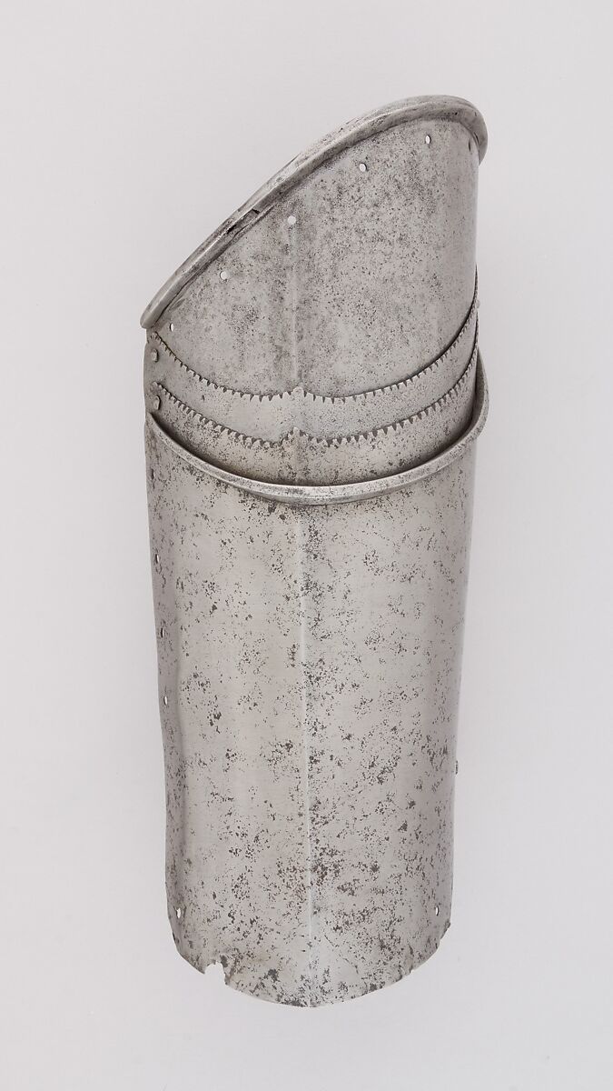 Pair of Thigh Defenses (Cuisses), Steel, Italian