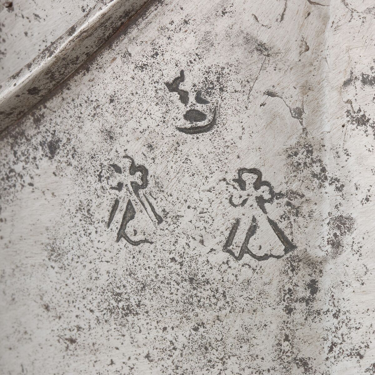 Pair of Thigh Defenses (Cuisses), Steel, Italian