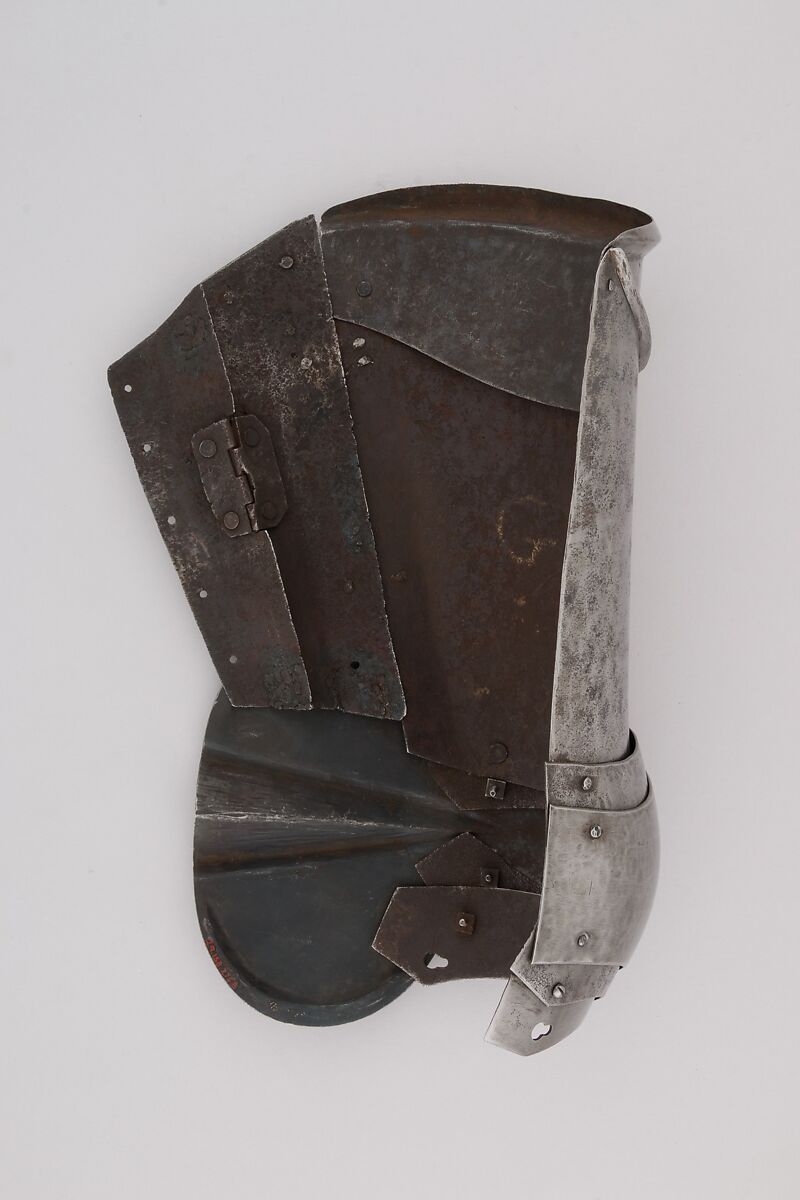 Pair of Thigh Defenses (Cuisses) with Knee Defenses (Poleyns), Steel, Italian