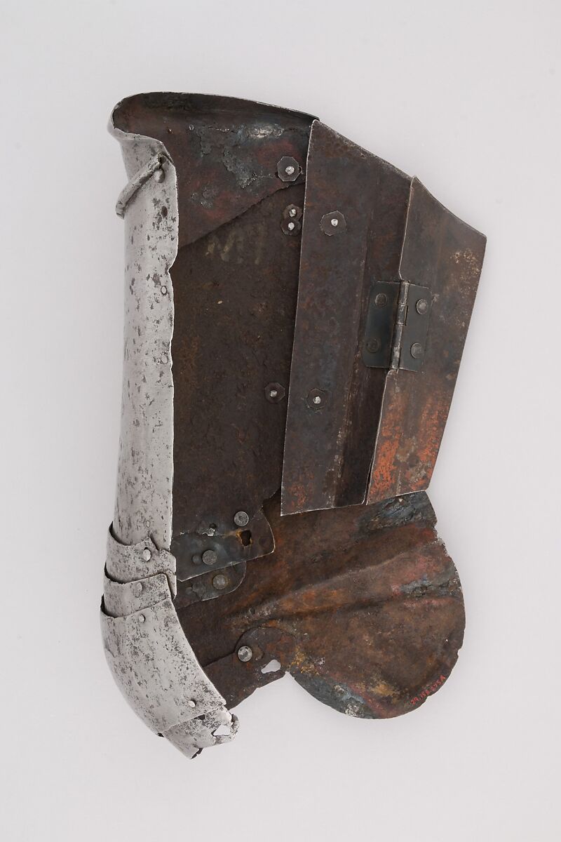 Pair of Thigh Defenses (Cuisses) with Knee Defenses (Poleyns), Steel, Italian